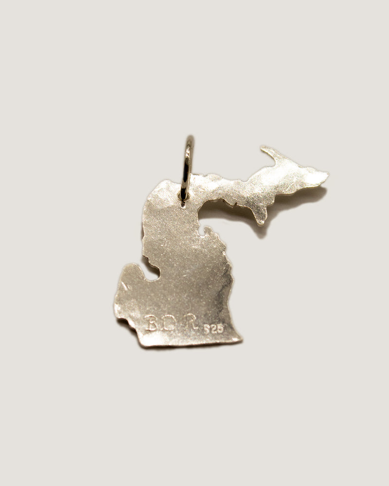 Sterling Silver Michigan Pendant