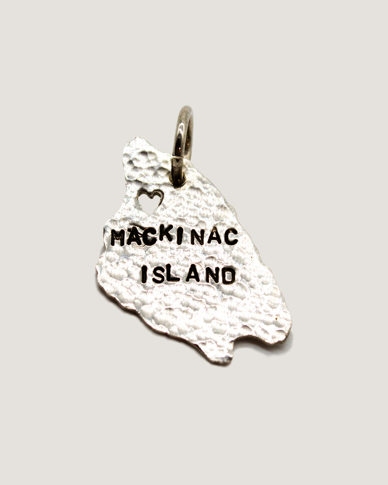 Sterling Silver Charm: Mackinac Island Pendant