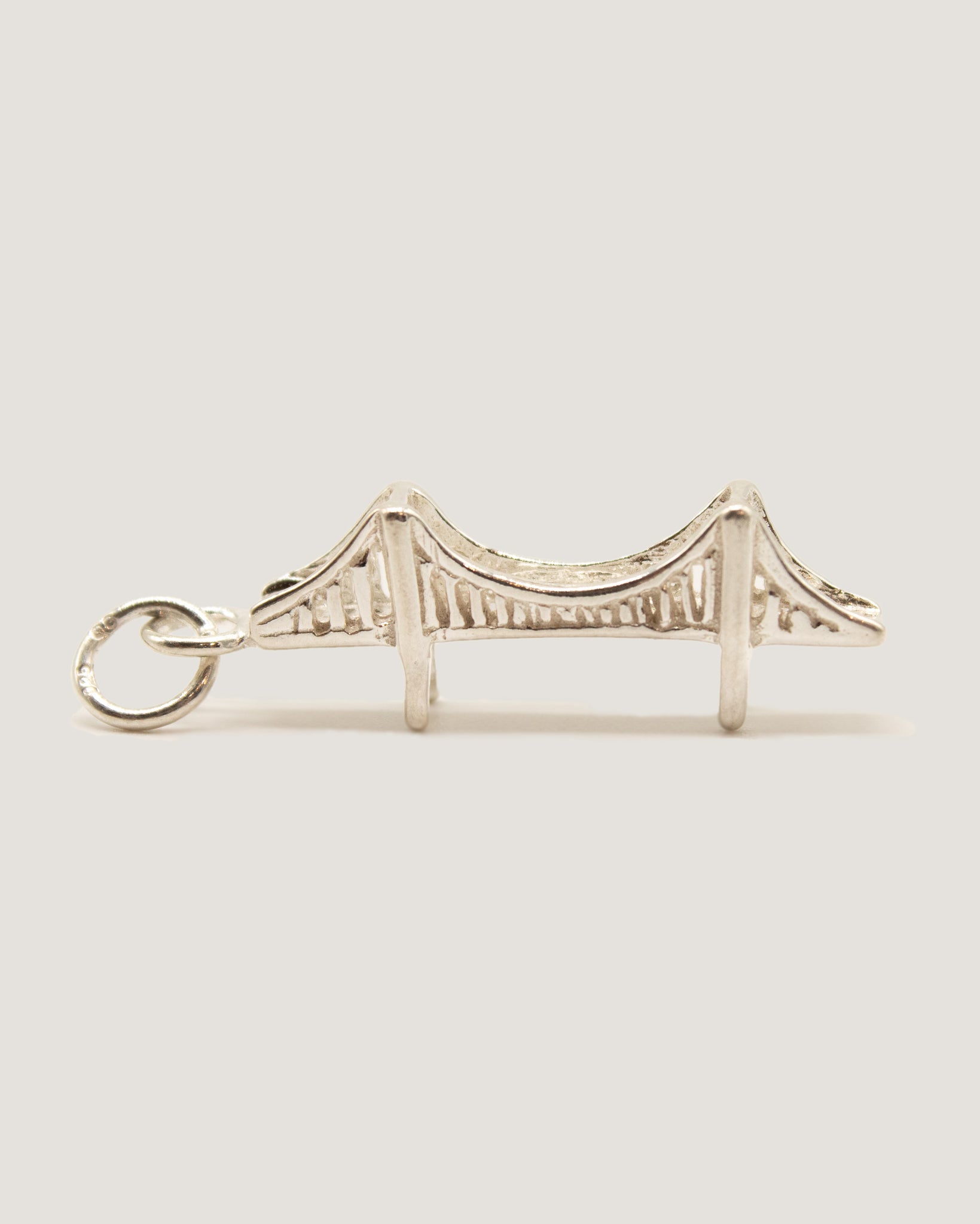 Sterling Silver Charm: Mackinac Bridge Pendant