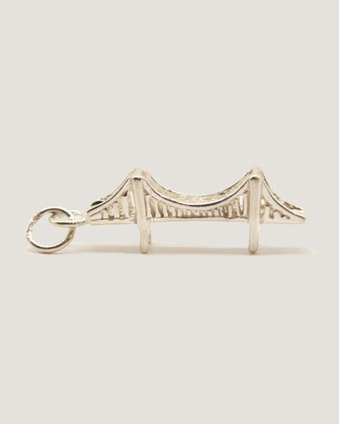 Sterling Silver Charm: Mackinac Bridge Pendant