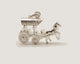 Sterling Silver Charm: Horse and Carriage Pendant