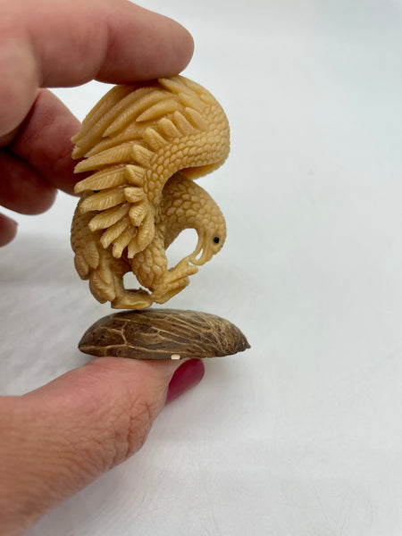 Tagua Nut Eagle Carving