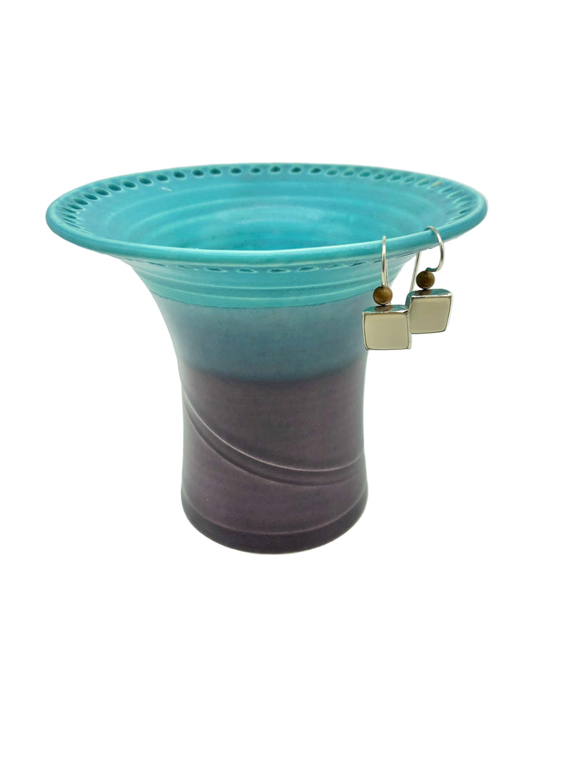 Hand Thrown Ceramic Earring Holder