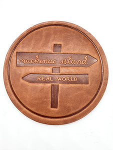 Mackinac Island / Real World Custom Leather Coaster