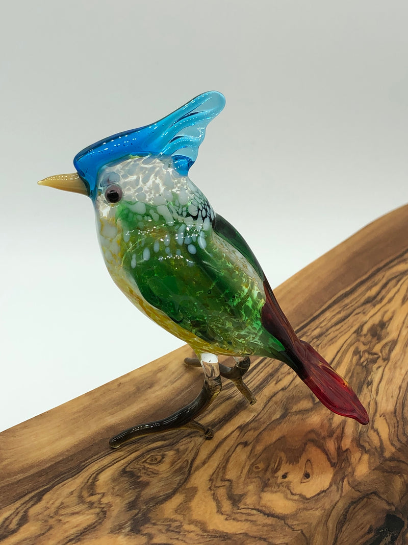 Tufted Titmouse Lampwork Figurine