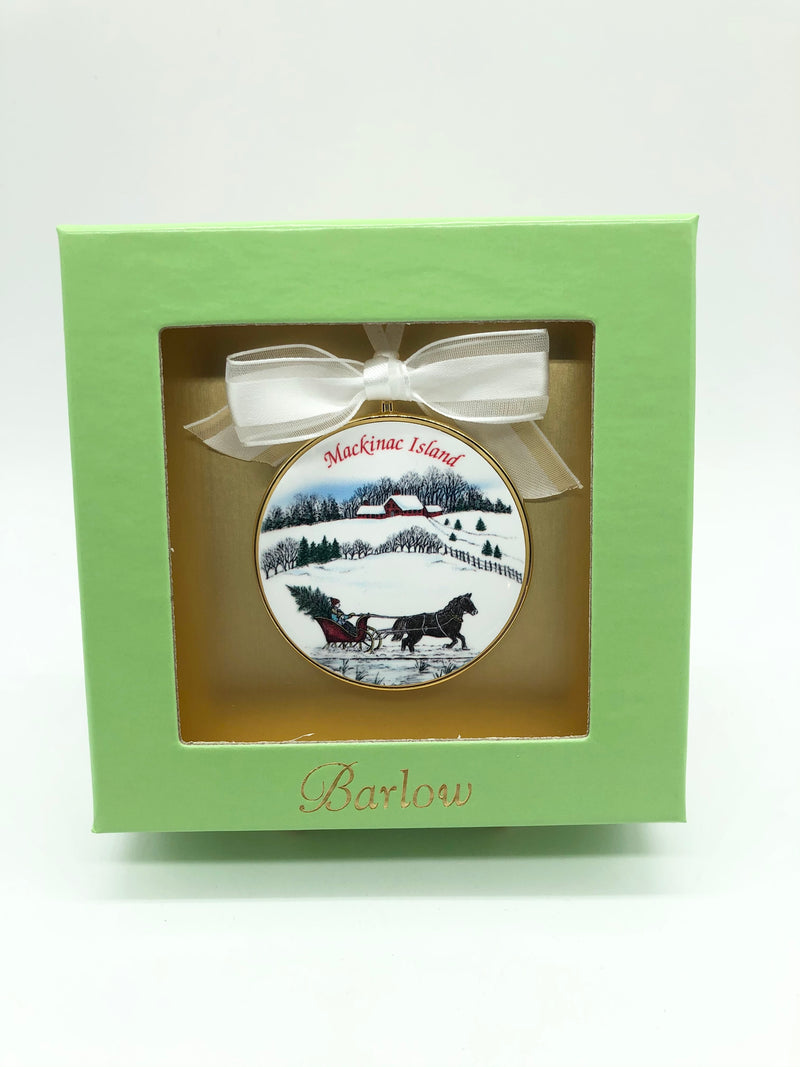 Mackinac Island Christmas Ornament