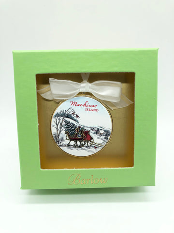 Mackinac Island Christmas Ornament