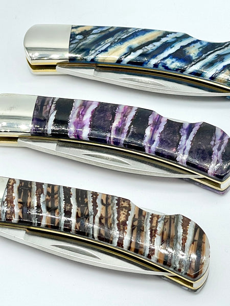 Mammoth Tooth Lock Back Pocket Knife (Double Sided)