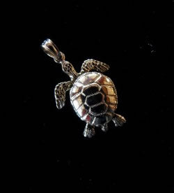 Gold Charm: Turtle (Moveable)