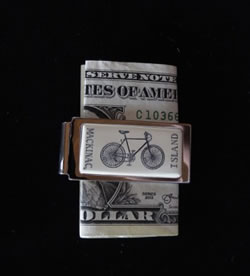 Mackinac Island Bicycle Money Clip