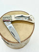 Scrimshaw Bone Knife, Salmon