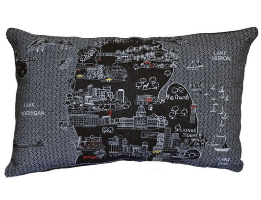 Michigan Lower Peninsula Pillow