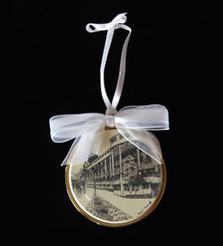 Scrimshaw Ornament - Grand Hotel